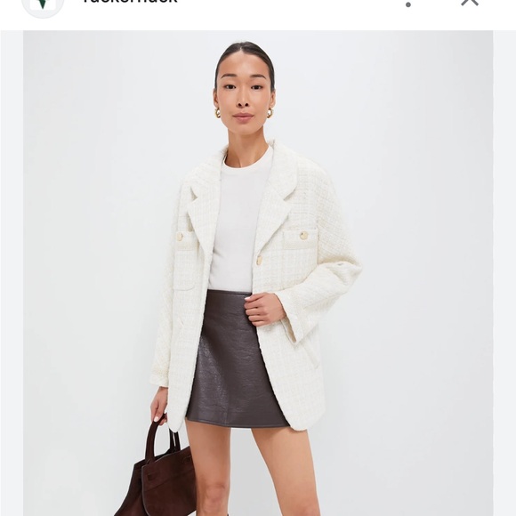 Tuckernuck ivory tweed renata jacket - Picture 5 of 6